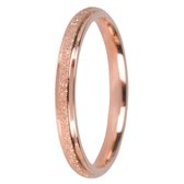 Glitter Ring - Minimalistische Ring - Rosé Goudkleurig RVS (16.00mm / maat 50)