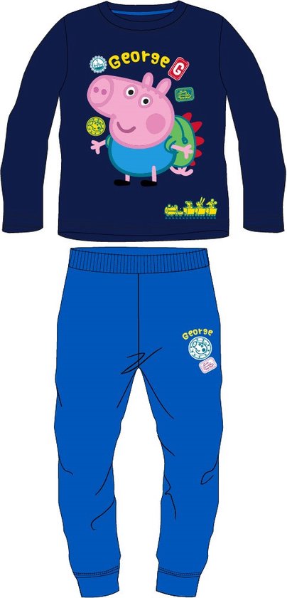 Peppa Pig George G pyjama katoen blauw maat 104