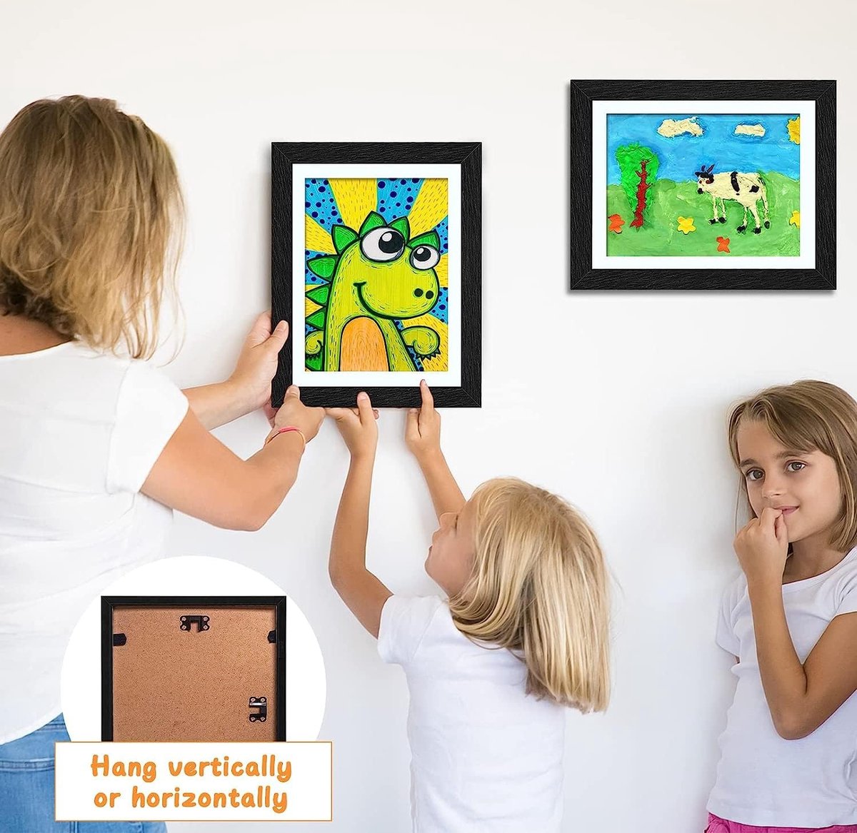 Cadre photo d'art pour enfants, cadre photo à remplir, ouverture frontale,  dessins