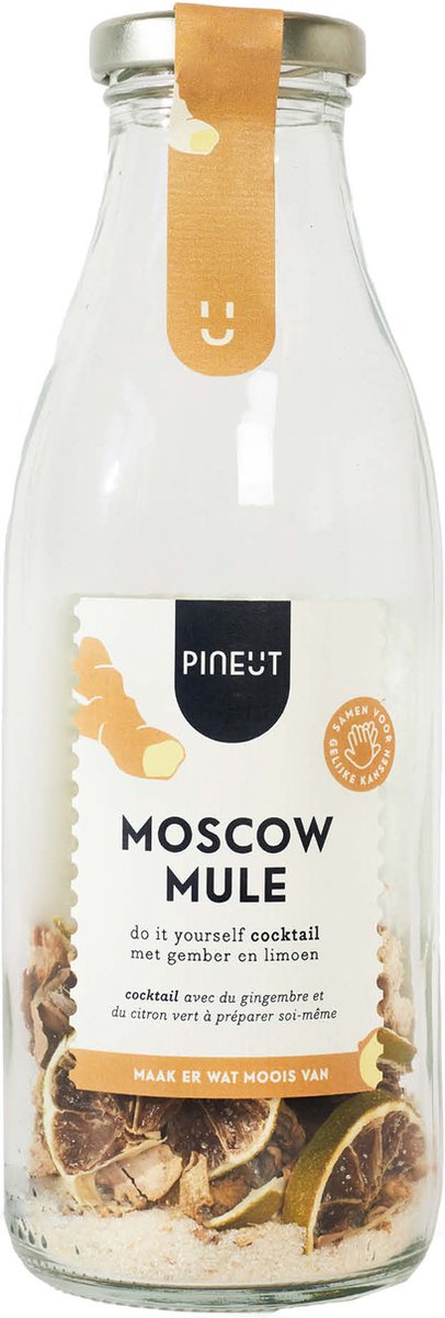 Pineut Moscow Mule Mix – Cocktailkruiden Set Gember & Limoen – Zelf Cocktail Maken – DIY Cocktail Geschenkset – Cadeau Mannen & Vrouwen