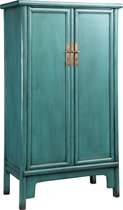 Colours of the Orient Chinese Kast Azuurblauw – Antique Aqua – Oosterse Kast – Aziatische Kast