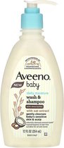 Aveeno, Baby, Daily Moisture Wash & Shampoo, met Sheaboter, Kokosnoot, 354ml
