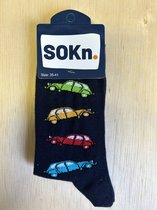 SOKn. Trendy sokken *EEND/2CV* maat 35-41 (ook leuk om kado te geven !)