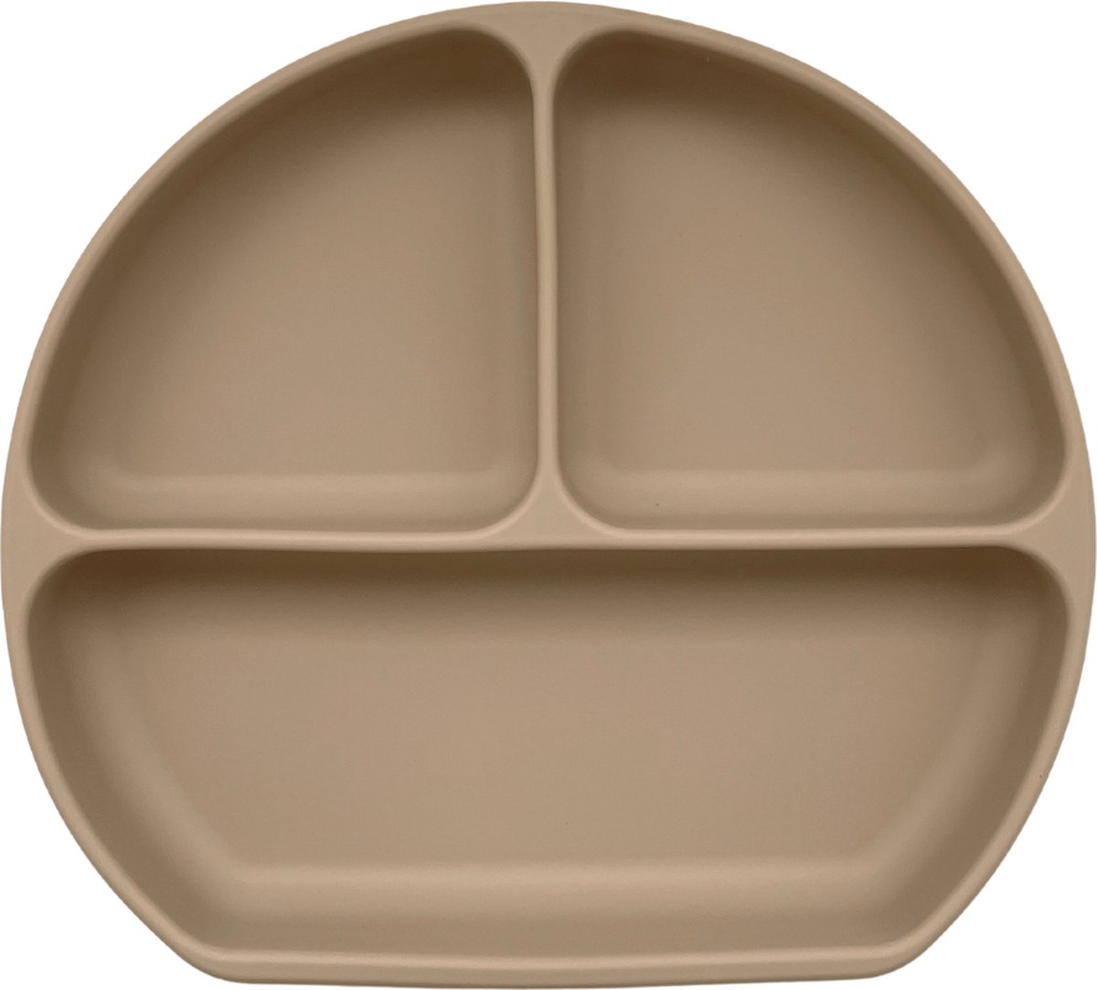 Goedkoopste Mabebi - Siliconen verdeelbord met zuignap - Baby eetbord - Kinderbord met vakjes - Vakjesbord - Beige