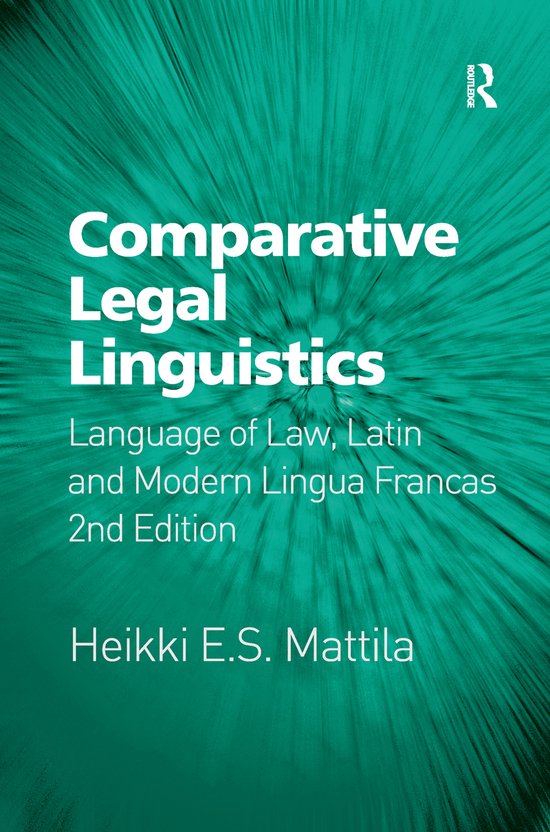 Comparative Legal Linguistics - cover