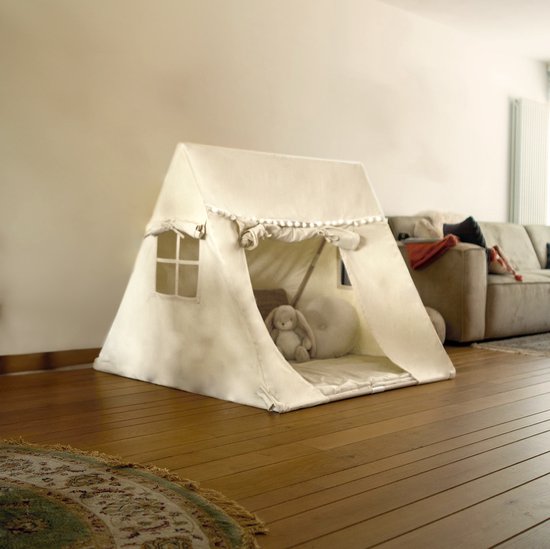 Tente de jeu - Tente Tipi Enfants avec tapis de sol - Tente de jeu Tipi  