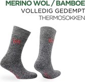 Norfolk - Wandelsokken - Merino wol en Bamboe Mix - Thermische Zacht en Warme Outdoorsokken - Merino wollen sokken - Sokken Dames - Sokken Heren - Wollen Sokken - Zwart - Maat 35-38 - Gabby