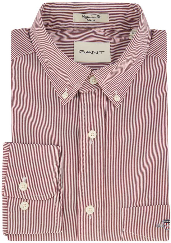 Chemise casual Gant bordeaux