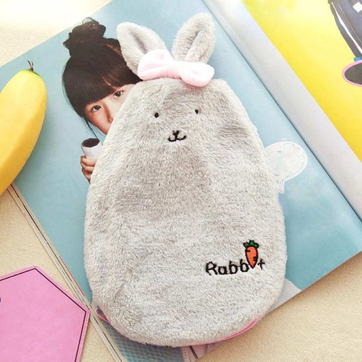 Goedkoopste kruik Rabbit Konijn warmwaterkruik met afneembare hoes
