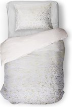 Eleganzzz Dekbedovertrek Foil Velvet - White - Dekbedovertrek 140x200/220cm - 100% Velvet - Eenpersoons dekbedovertrekken