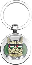 Glas -clés Verre - Chat Palestine