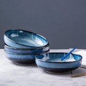 Keramische Keramische Set Van 4, Porselein Dessertschal 240 mL, Ideaal Als Snackbakken, Lichtgewicht, Fruitschalen, Schoolbordservice Voor 4 Personen, Vaatwasser Veilige Gerechten, Lichtgrijs