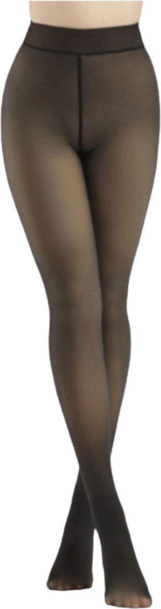 GIANVAGLIA Dames Fleece Winter Thermopanty - Zwart - Maat XL/3XL (830)