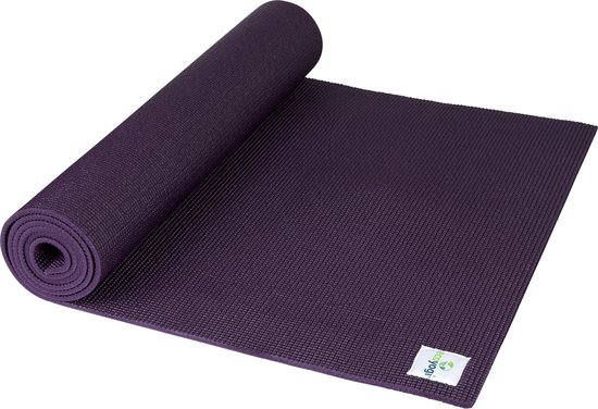 Ecoyogi - Classic Yogamat - 200 cm x 61 cm x 0,6 cm - Aubergine - Extra lang van Ecoyogi — afbeelding 3