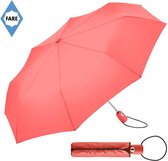 Bol.com Fare Mini Paraplu - AOC - Automatisch openen en sluiten - Windproof - Ø97 cm - Polyester/Kunststof/Staal - Koraal aanbieding