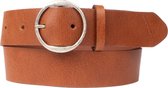 Petrol Industries Riem Dames - Broekriem - Verstelbaar - Leer - Cognac - 95 cm - L