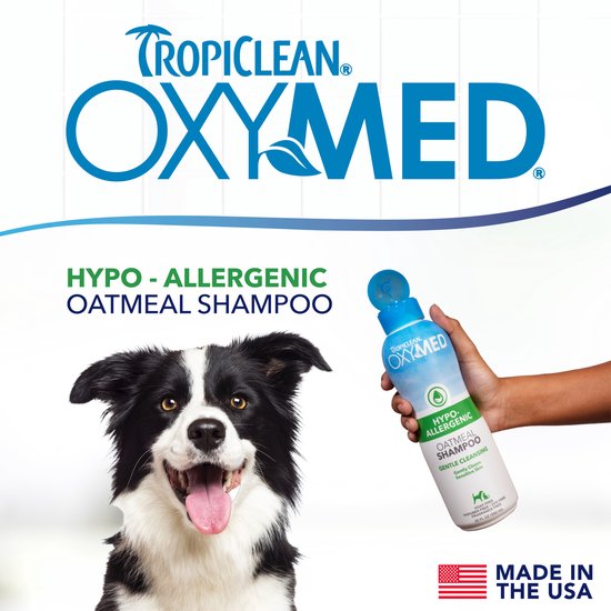 TropiClean Oxy-Med - Hondenshampoo Hypoallergeen - 355 ml - Tropiclean