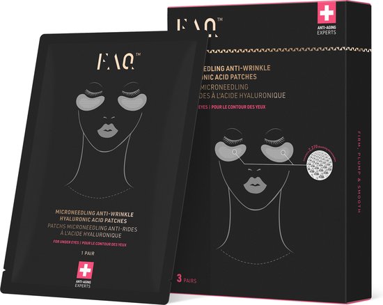 FAQ™ Microneedling anti-rimpel hyaluronzuur patches voor onder de ogen