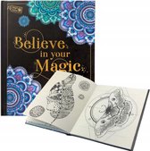 Craft Sensations | Kleurboek Believe in your Magic | Luxe Kleurboek voor volwassenen | Kleurboek hard cover 80 designs
