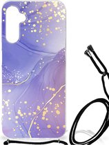 Coque arrière pour Samsung Galaxy A14 5G Aquarelle Violet
