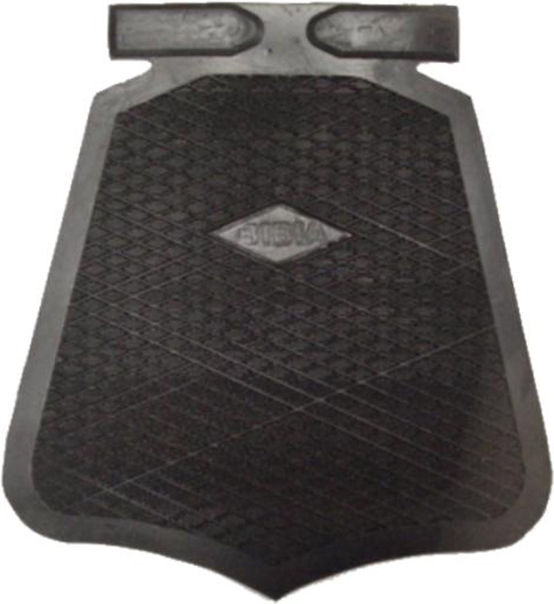 Bibia Spatlap klassiek - buigbaar rubber - zwart - 21x19 cm