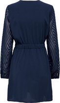 Only Lisa L/s Short Dress Dress Blue BLAUW XL