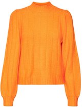 Vero Moda Maxin Ls Highneck Pullover Vibrant Orange ORANJE XS
