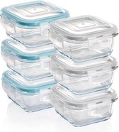 Voedselopbergcontainers - Set of Glass Food Storage Containers