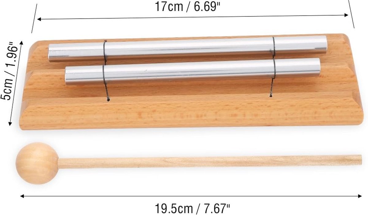Instrument à Percussion 3 Tons En Acier Et Bois Pour Enfants - QQMORA - Jeux - Jouets