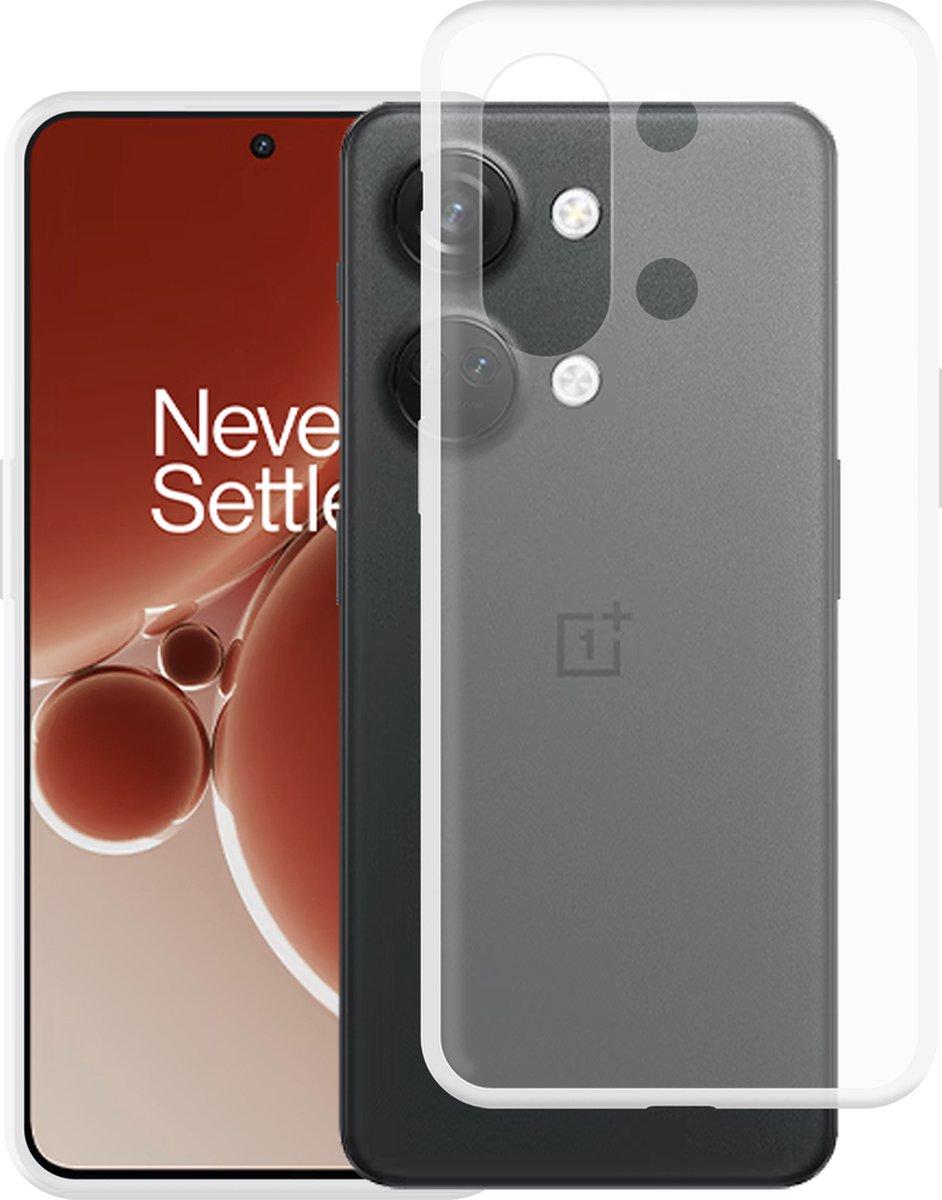 Just in Case hoesje geschikt voor OnePlus Nord 3 (5G) Hoesje Siliconen - Flexibele Case - Transparant