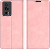 Xiaomi Poco F5 Pro Magnetic Wallet Case - Pink