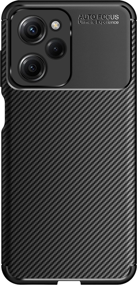 Just in Case hoesje geschikt voor Poco X5 Pro - Rugged TPU - Zwart