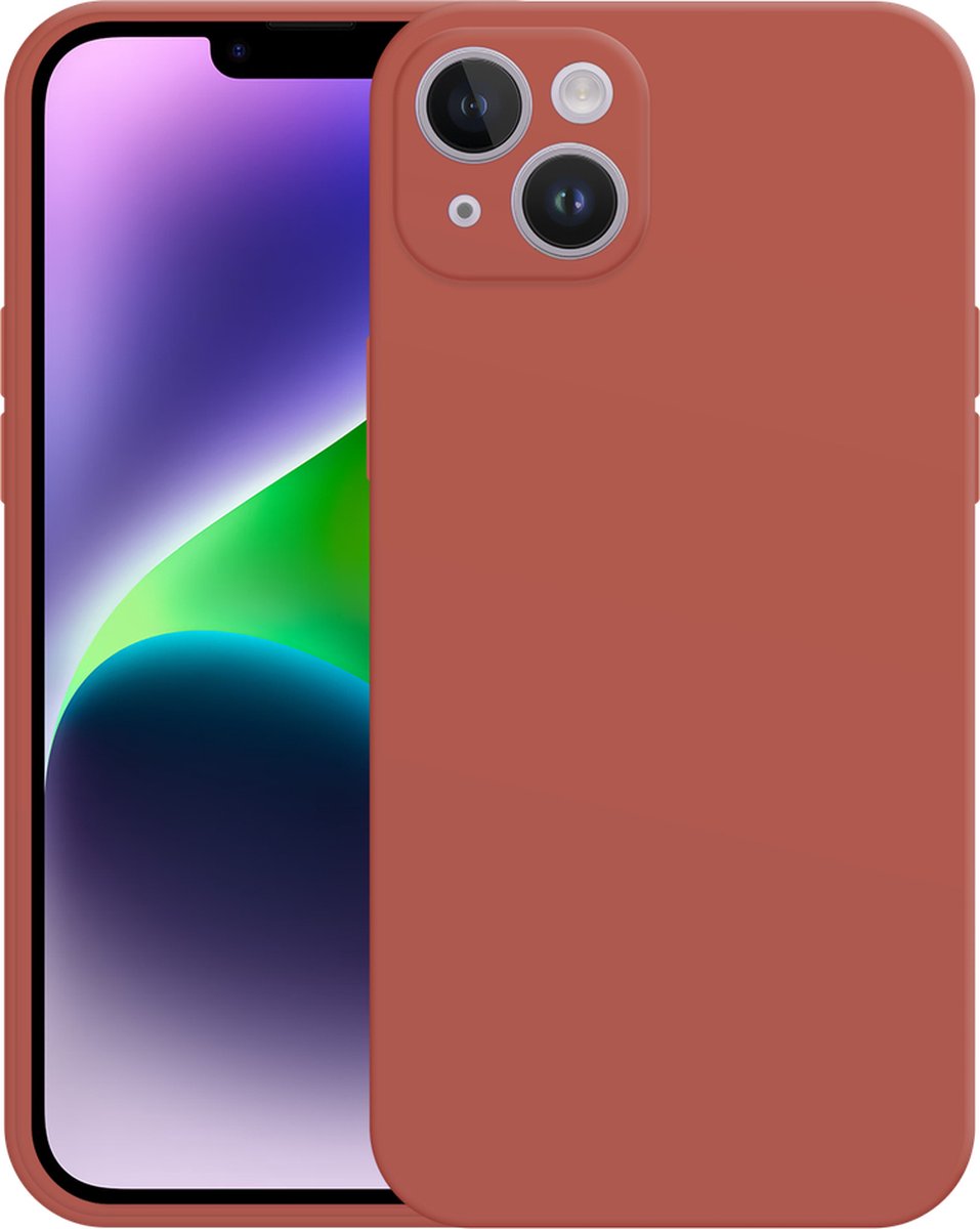 Just in Case hoesje geschikt voor iPhone 14 Plus Hoesje - Color Backcover - Rood