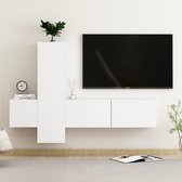 The Living Store Tv-meubel - Trendy - Televisiekast - Afmetingen- 100 x 30 x 30 cm - Kleur- Wit