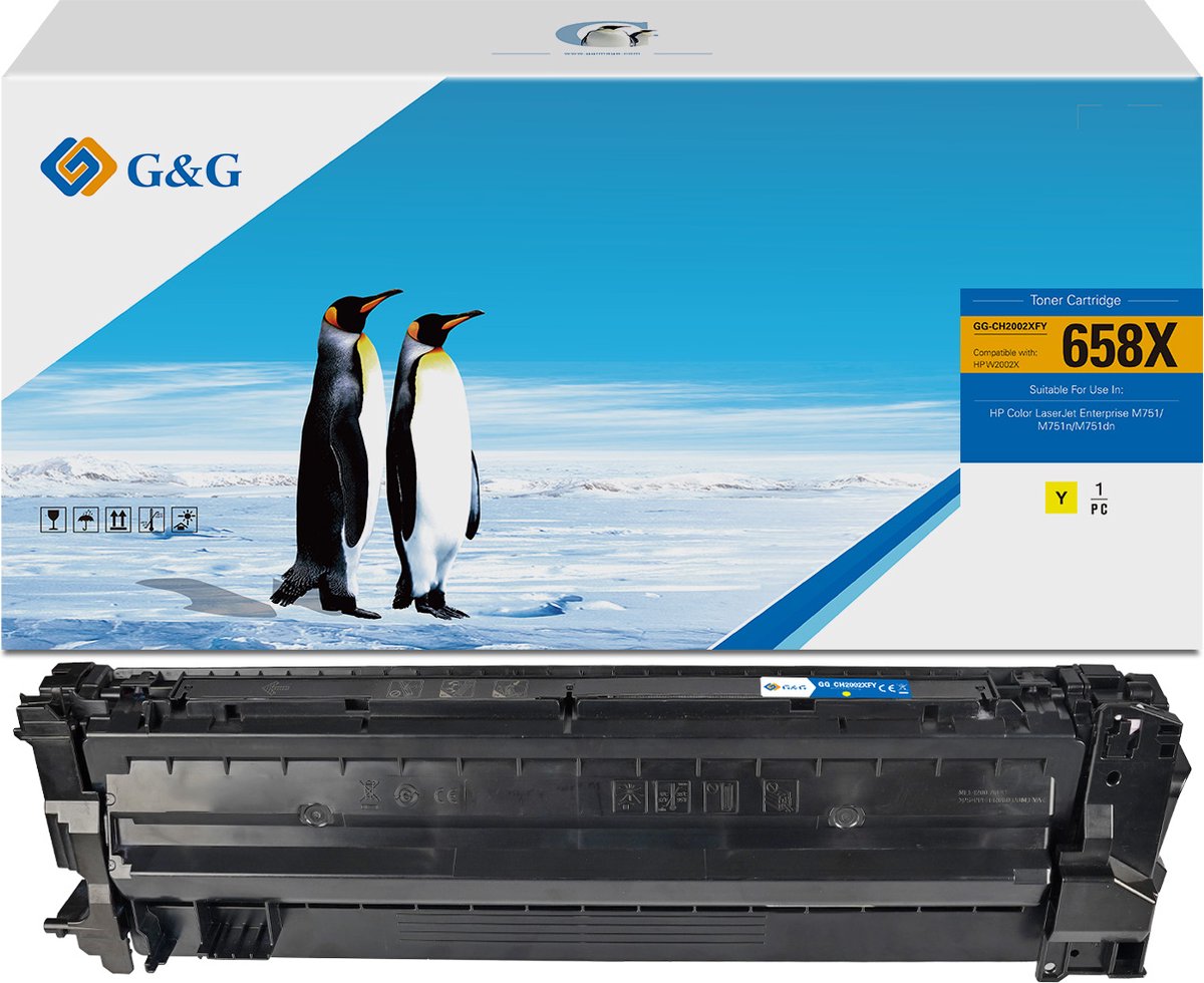 G&G W2002X toner Alternatief voor HP 658X Geel 1 stuck (s) Huismerk - Hoge capaciteit