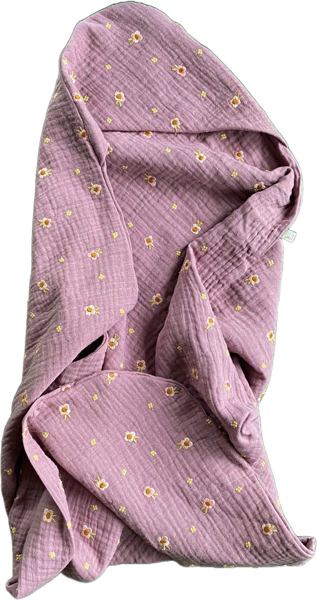 Cateu Norah Baby Omslagdoek Mini - Wikkeldeken - Badcape - Hydrofiele doek