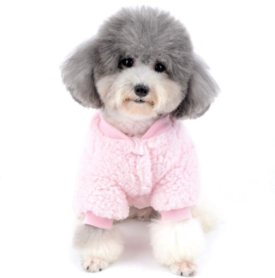 Manteau pour chien de compagnie hiver chaud petit chien vêtements pour  chihuahua doux fourrure capuche chiot