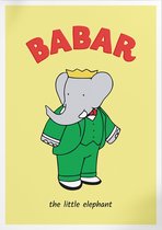 Babar The Little Elephant (Yellow) (Babar de Olifant) | Poster | A3: 30 x 40 cm