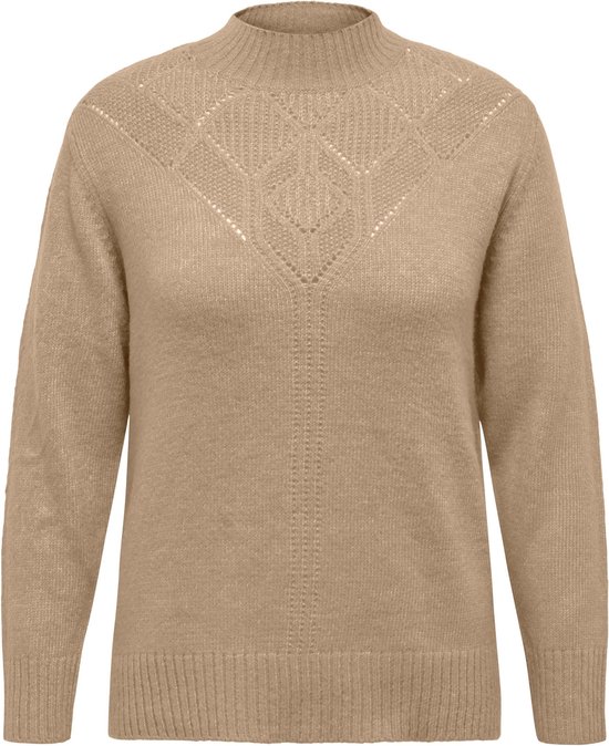 Only Carmakoma Carallie Pullover beige maat L 50/52