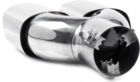 Garniture d'échappement - Chrome à double sortie