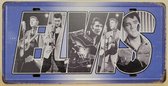 Elvis Presley letters foto collage License plate wandbord van metaal METALEN-WANDBORD - MUURPLAAT - VINTAGE - RETRO - HORECA- BORD-WANDDECORATIE -TEKSTBORD - DECORATIEBORD - RECLAMEPLAAT - WANDPLAAT - NOSTALGIE -CAFE- BAR -MANCAVE- KROEG- MAN CAVE