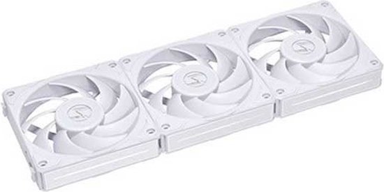 Lian Li Uni Fan P28 Triple White - Ventilatorhuis - 3-pack - 120mm - 92 CFM - 200 - 2600 RPM - 32.1 dBA - FDB - 4-pin PMW - incl ventilatorsnelheidsregelaar - wit