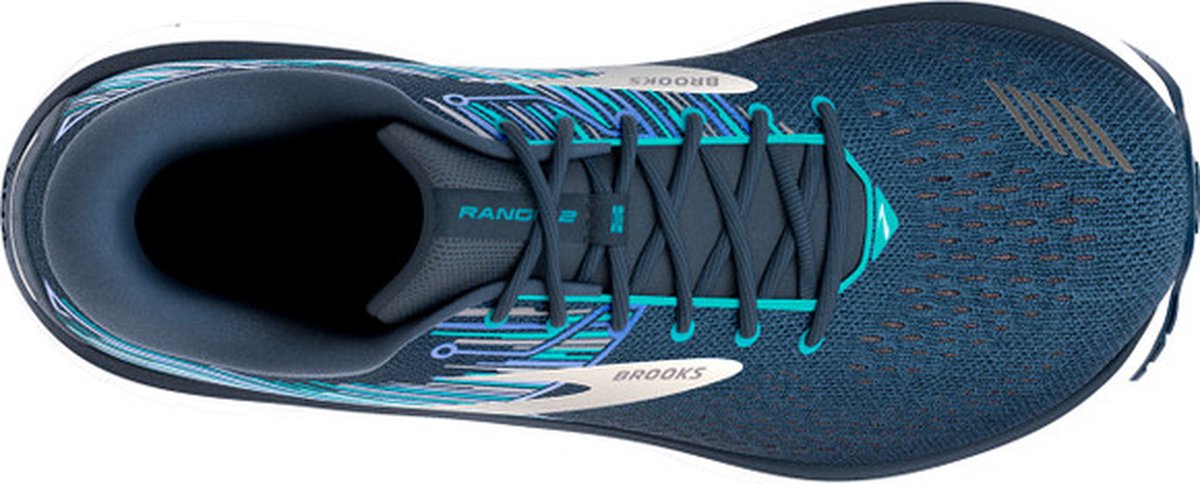 Brooks Defyance 12 Hardloopschoenen voor heren, Midnight Blue Azuur Blue White, 45.5 EU