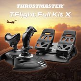 Thrustmaster T.Flight Full Kit X - Joystick, Throttle en Rudder Pedalen voor Xbox Series X|S / Xbox One / PC - Complete Kit voor Flightsims, Joystick en Afneembare Throttle en Roerpedalen met Schuifrails -