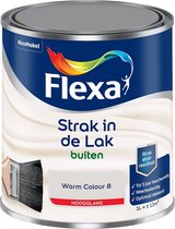Flexa Strak in de lak - Buitenlak Hoogglans - Warm Colour 8 - 1l