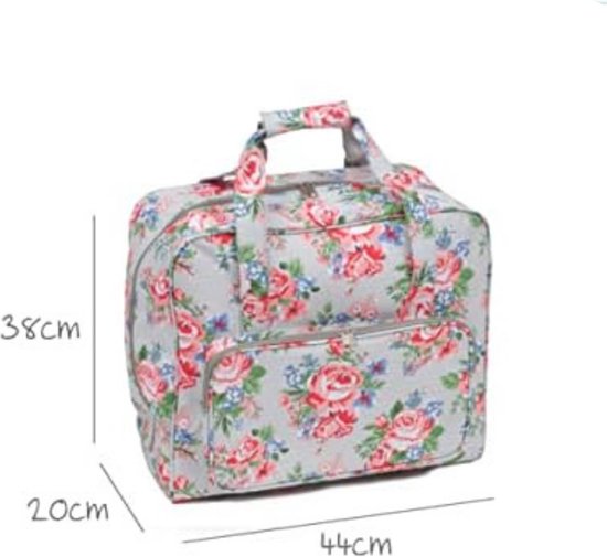 Teamoy Naaimachinetas, trolley, naaimachinetas met wieltjes, naaimachinetrolley voor naaimachine accessoires, grijs, Medium, modern