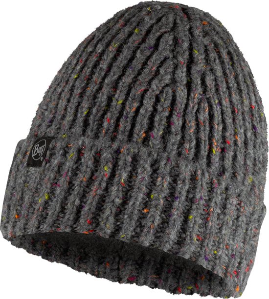 Buff Kim Knitted Fleece Hat Beanie 1296989371000, Unisex, Grijs, Muts, maat: One size