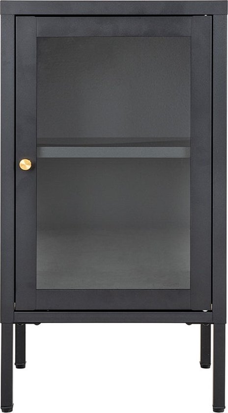 Artichok James cabinet de rangement en métal noir - 38 x 70 cm