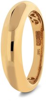 Glow 214.122754 Dames Ring - Minimalistische ring - Sieraad - Goud - Goudkleurig - 925 Zilver - 5 mm breed