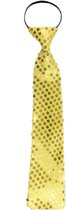 Cravate dorée - Glitter pailletée - Homme - Déguisements - outfit disco - Ajustable - Goud